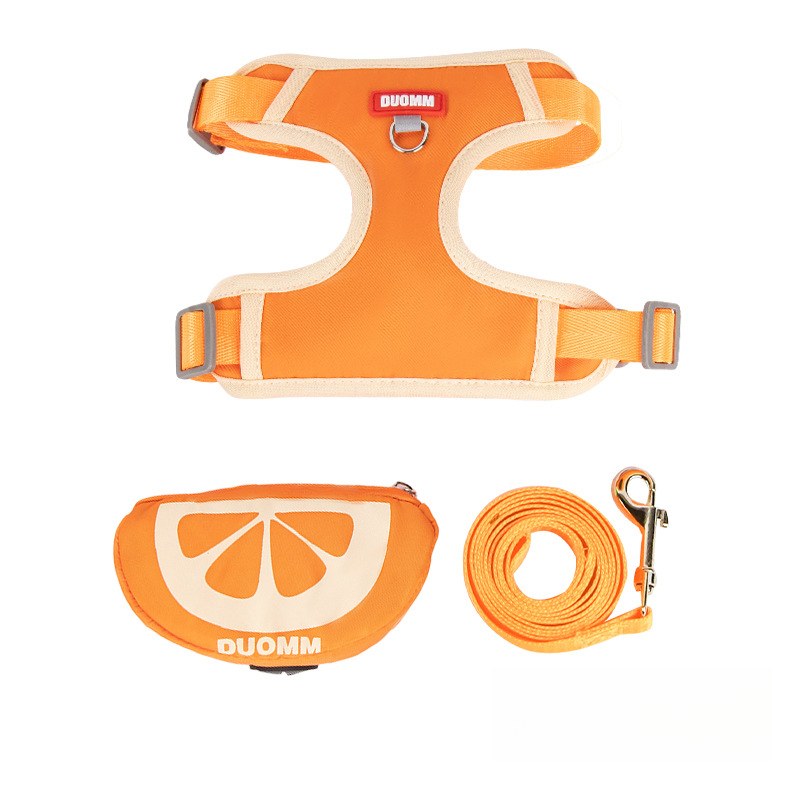 New pet leash vest type self-backpack small puppy dog chest strap walking dog rope spot wholesale