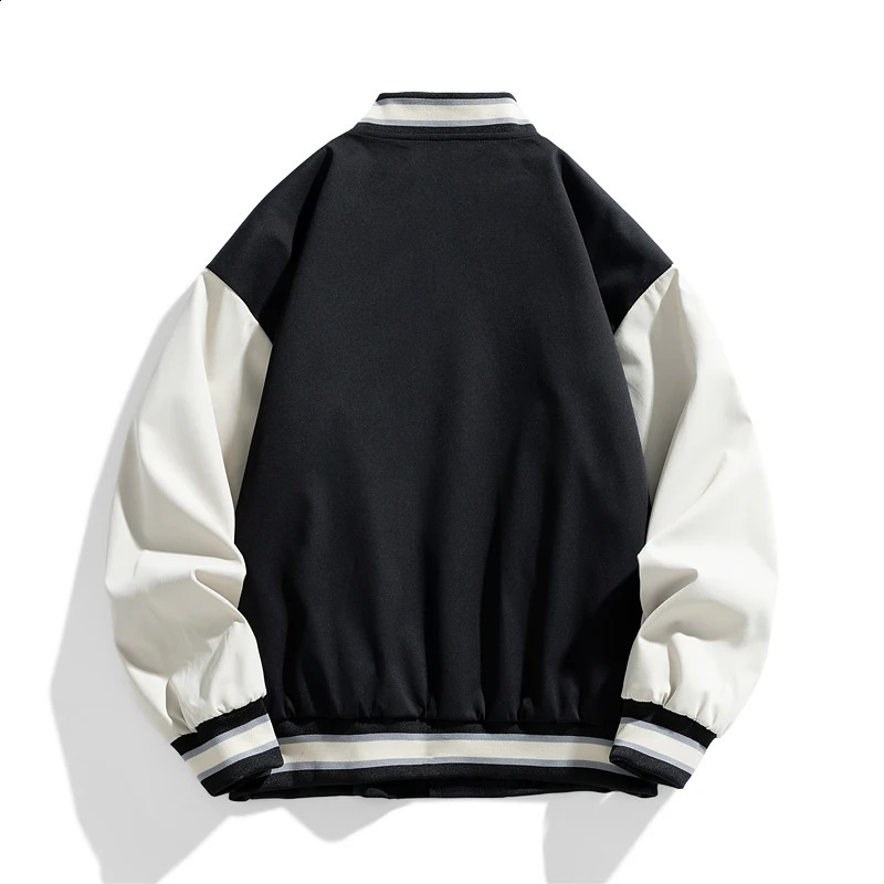 Mens sports jacket Plus size 10XL spring and autumn slim fit casual baseball collar loose sleeping day 250317