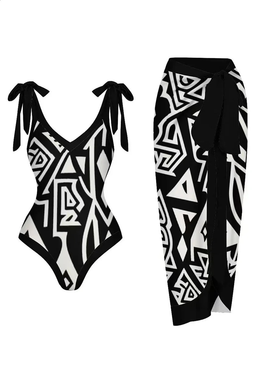 2024 String Swimsuit Vent Skirt Padded Sexy Swimwear Women Bathing Suit Female Swimming Summer Beachwear Bodysuit 250317