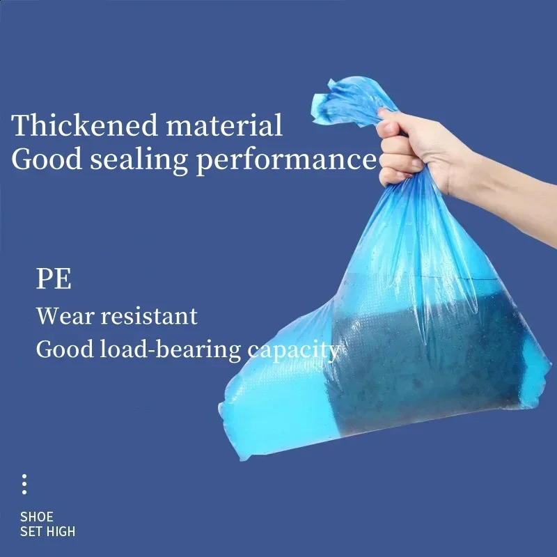 135 pairs of disposable waterproof shoe covers for men and women plastic thick wearresistant isolation foot 250318