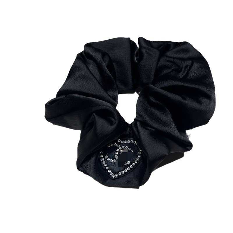 Hair Rubber Bands Girls Temperament Large Intestine Hair Ring Love Rhinestone Fragrant Wind Headband Accessories H250318