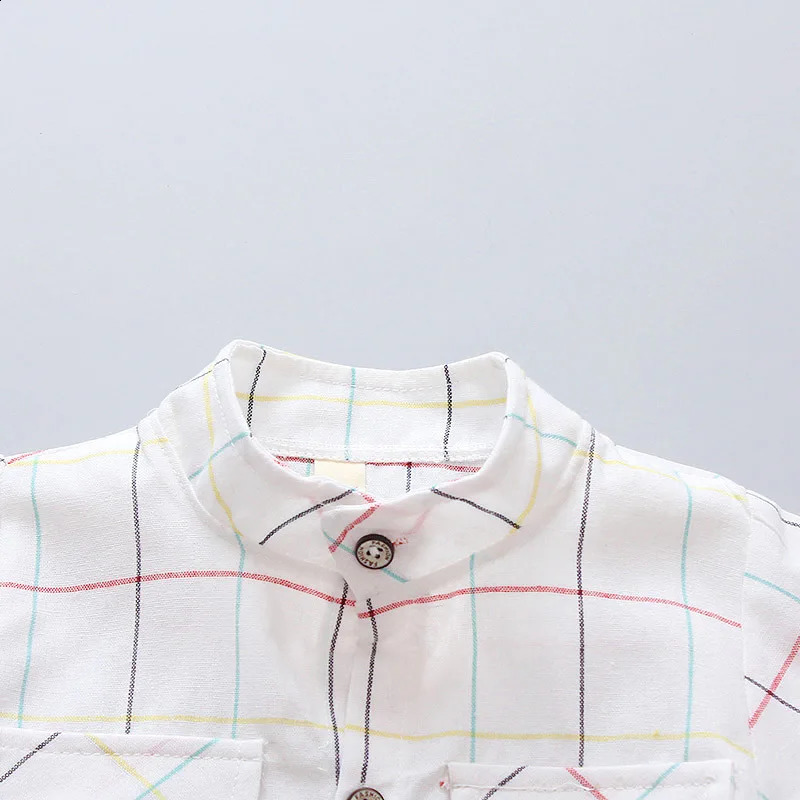 2piece set boys summer short sleeved shirt Korean version childrens clothing baby casual breathable 250319