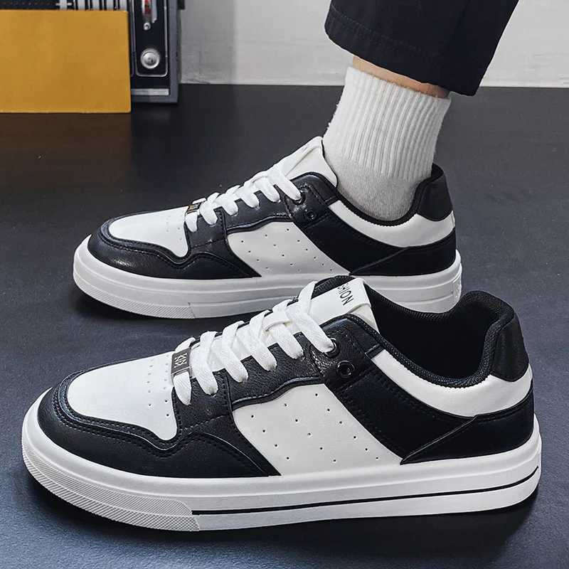 2025 Mens Sports Shoes Mens Casual Sports Shoes Lightweight PU Leather Breathable Shoes White Tinian Shoes Zapatillas Hbre Y250318