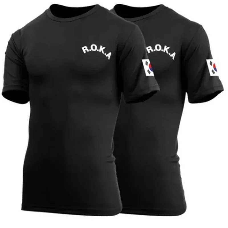 European and American trendy mens casual street T-shirt simple and high-quality round neck short sleeved mens T-shirtT250318
