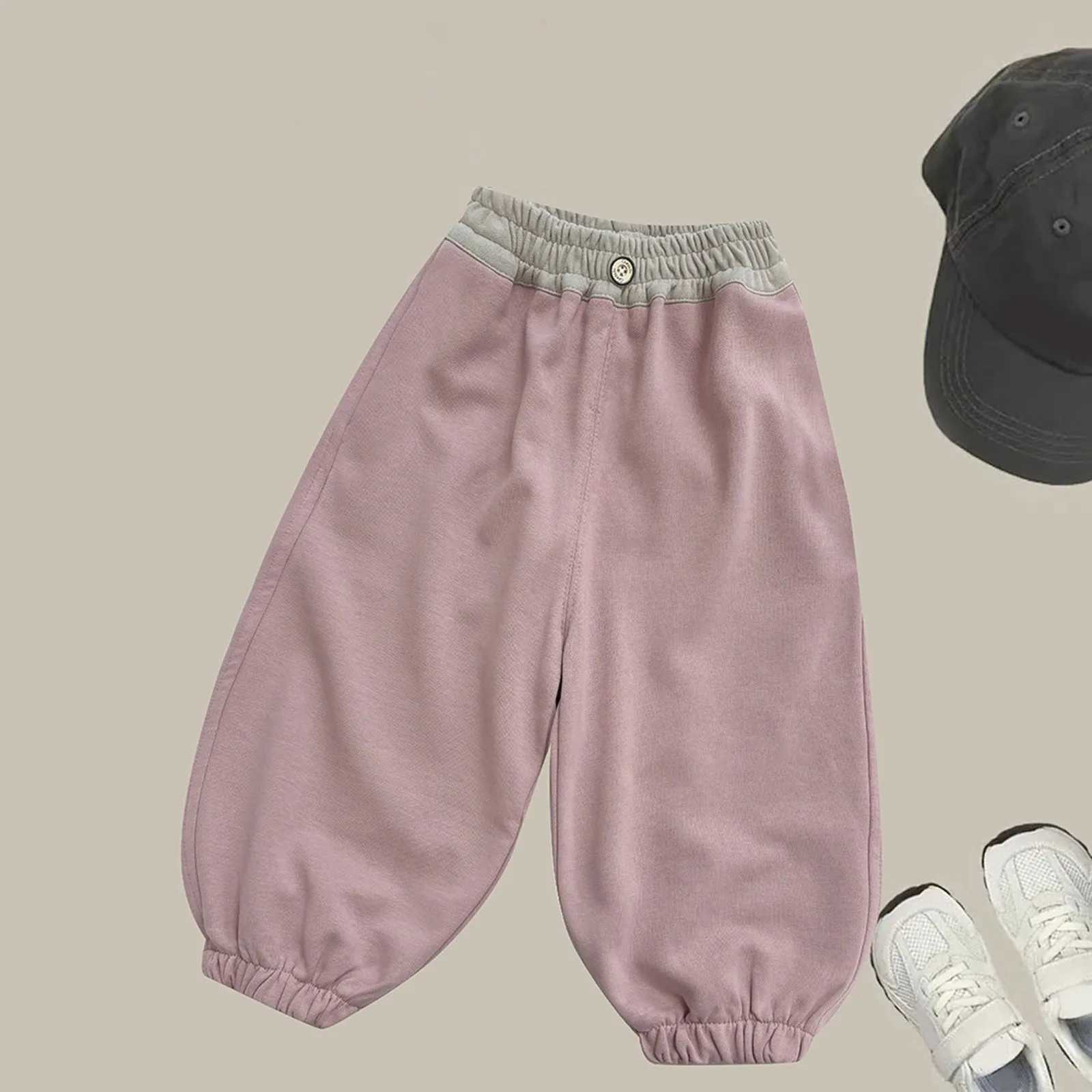 Spring and summer printed soft casual clothing sports pants loose casual cotton baby sports pants cat baby clothingT250318