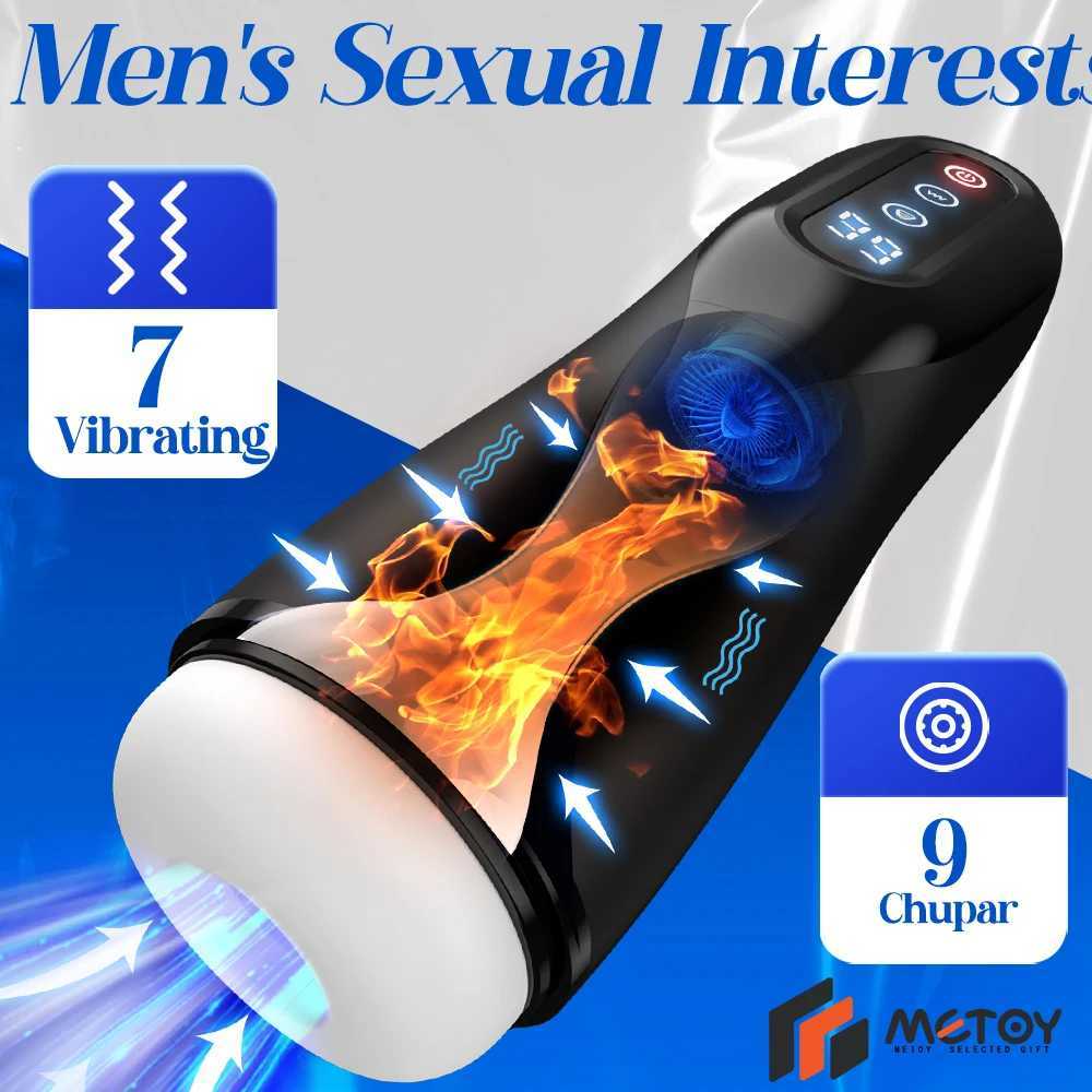Automatic male masturbator with Mastuabors toy for penis stimulation 9-suction vibration electric masturbationXJ250319
