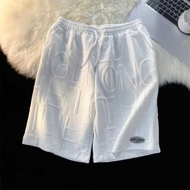 Mens shorts for summer running casual jogging and sports. Letter printed shorts for mens loose and dry beach shorts W250319