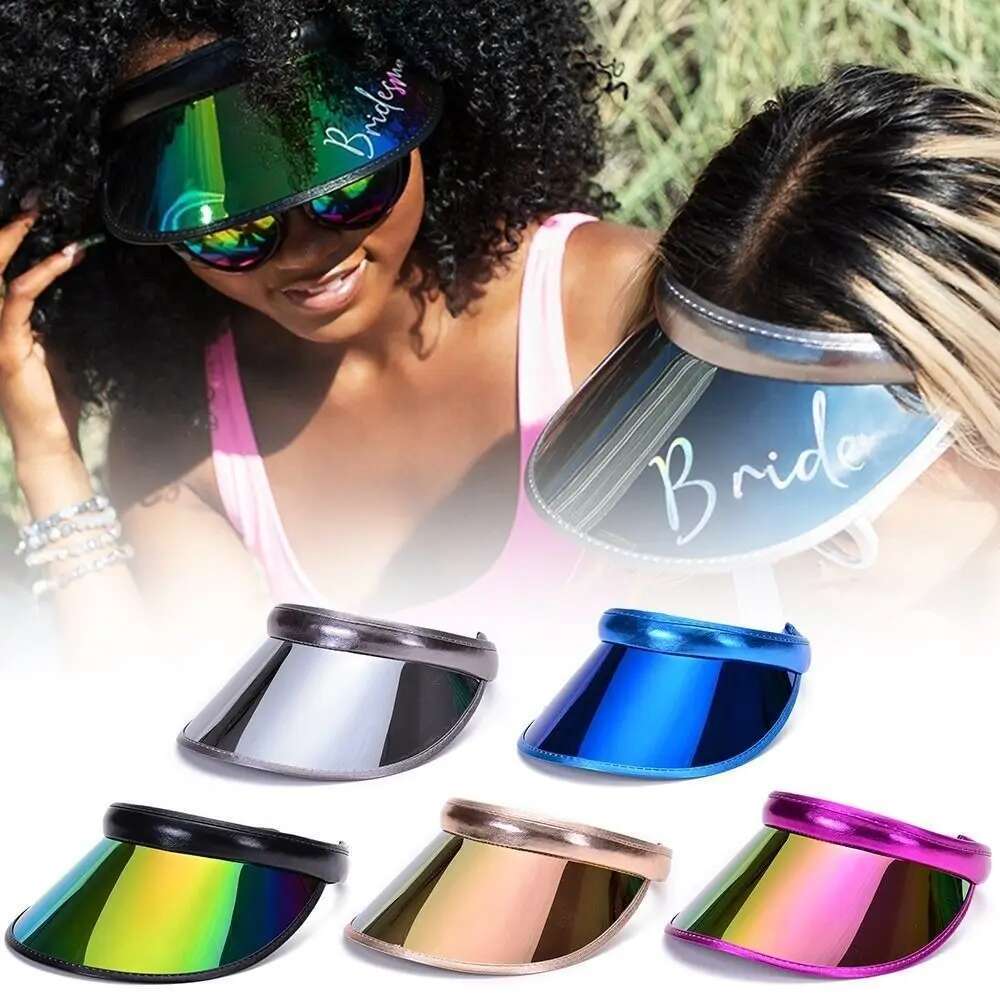 Plastic Summer Baseball Hat New Transparent PVC Visor Caps Women Men Empty Top Outdoor Sunshade