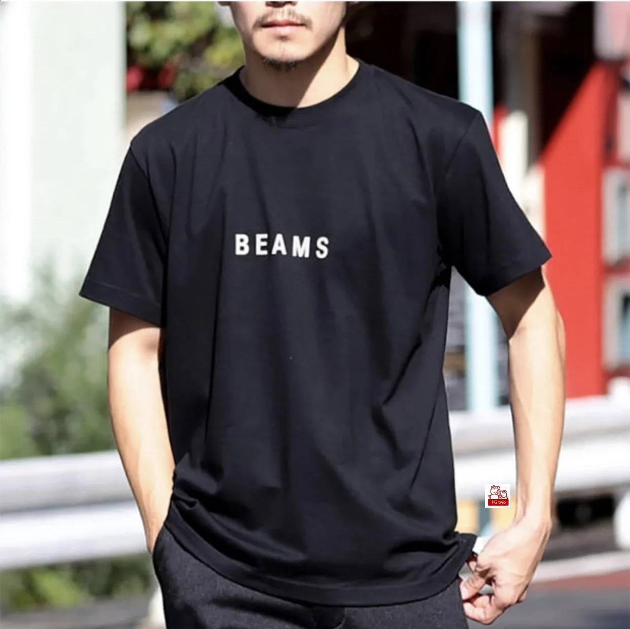 Japanese summer mens cotton Tshirt oversized short sleeved printed trendy streetwear 250318