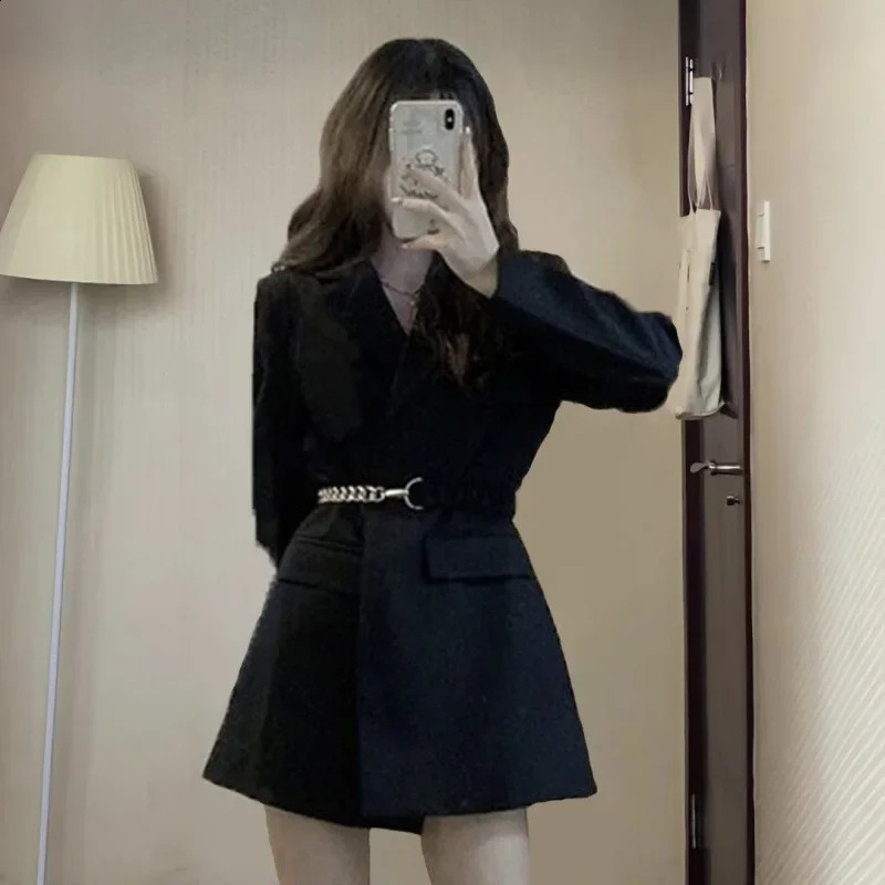 Black waistband womens set shorts weight loss jacket spring summer Midi Skirt plus size Chinese AE stock 250319