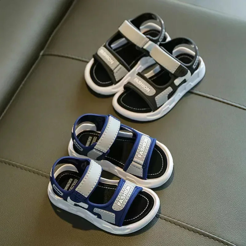 Childrens Summer Sandals for Boys and Girls Korean Edition Primary School Students Non slip Soft Bottom Beach 250319
