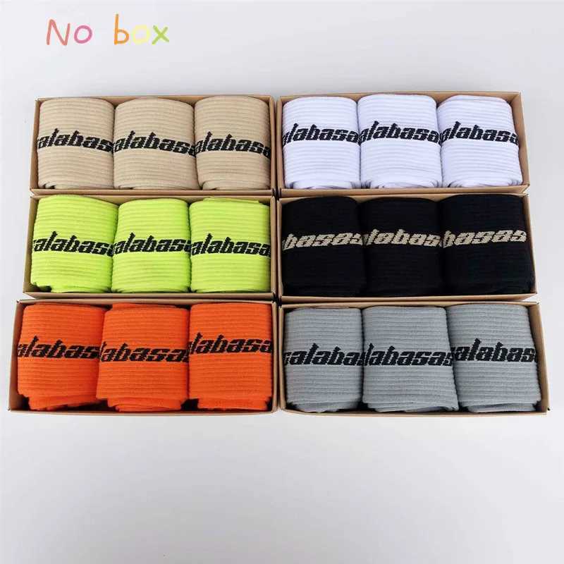 1 piece=3 pairs Fashion mens cotton SOCKS ladies streetwear Ins Crew SOCKS hip hop Calabasas SOCKS skateboard SOCKS X250319