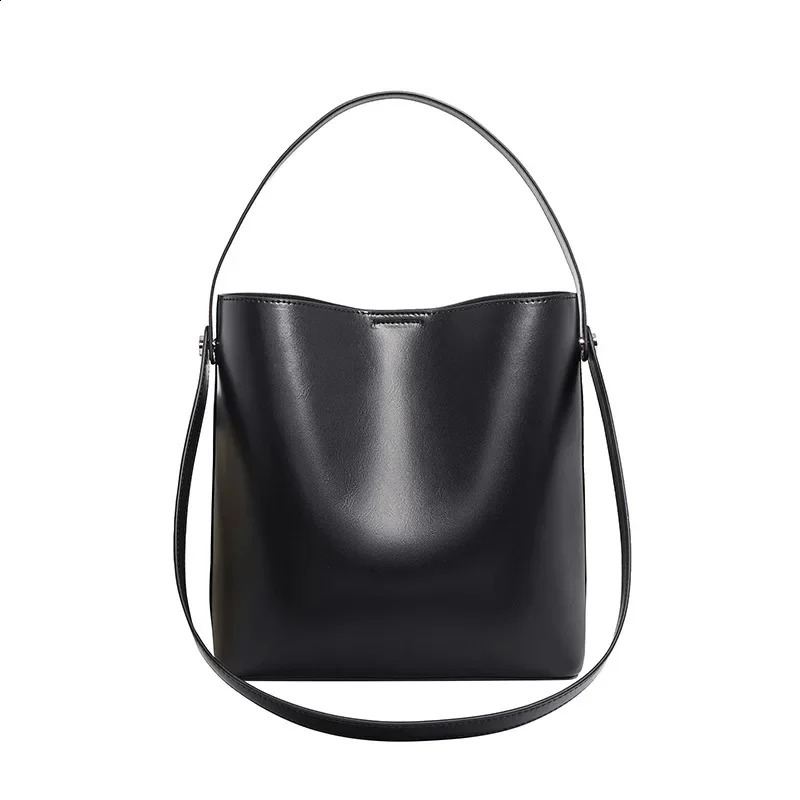 Womens handbag handbag large capacity single shoulder denim commuting bucket bag 250317