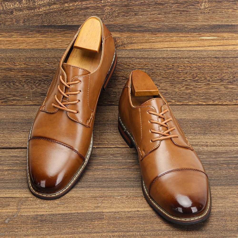 Mens dress shoes Fi Comfort 2025 brand leather shoes for menXJ250319
