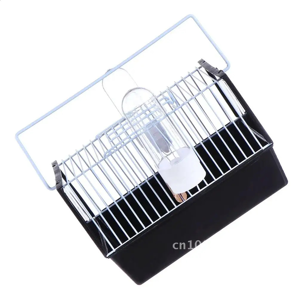 Bird cage portable feeder small carrying case transportation parrot and bird supplies pet handheld plastic 250318