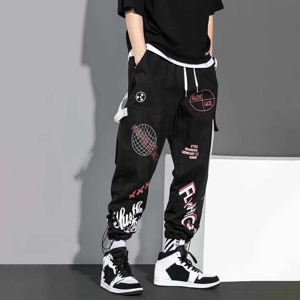 2024 Hip Hop Cargo Pants Men Streetwear Cotton Joggers Fashion Sweatpants Male Casual Harem Trousers Summer Harajuku Pants Mens X250319