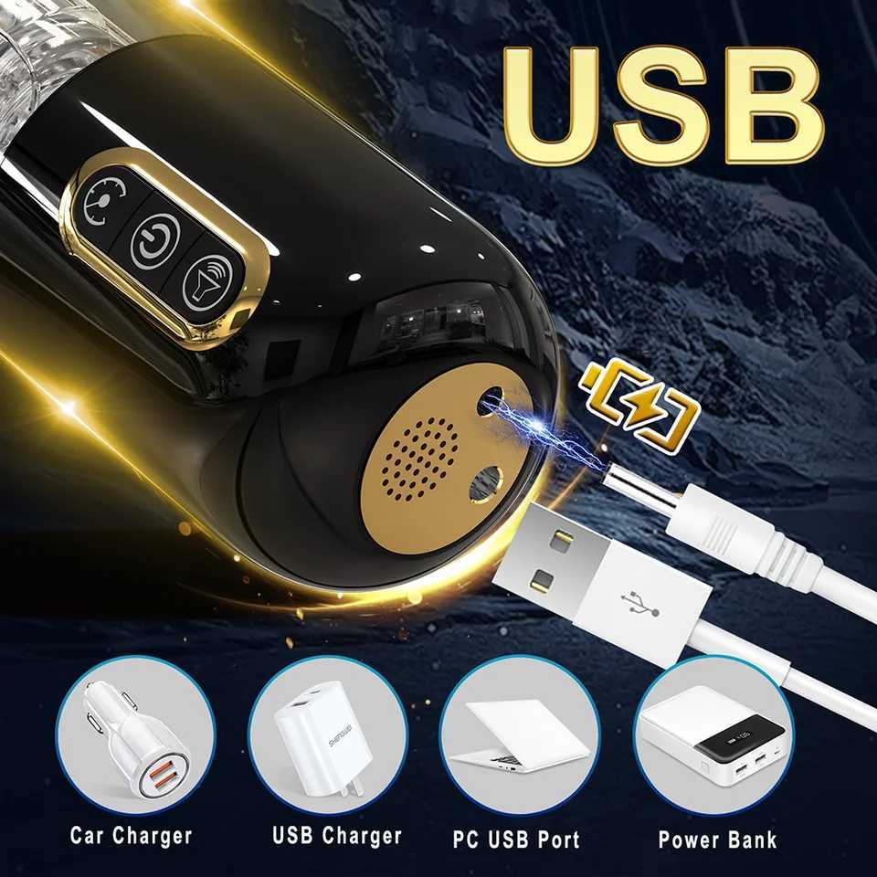 Fully Automatic Male Masturbator Vagina Rotation Telescoping Cup Deep Throat Blowjobs Dick Piston Massager For Men Adult Sex ToyXJ250319