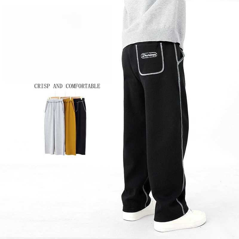 Youth boys sports pants casual loose straight pants childrens spring and autumn 2025 new cotton daily full set of childrens sports pantsT250318