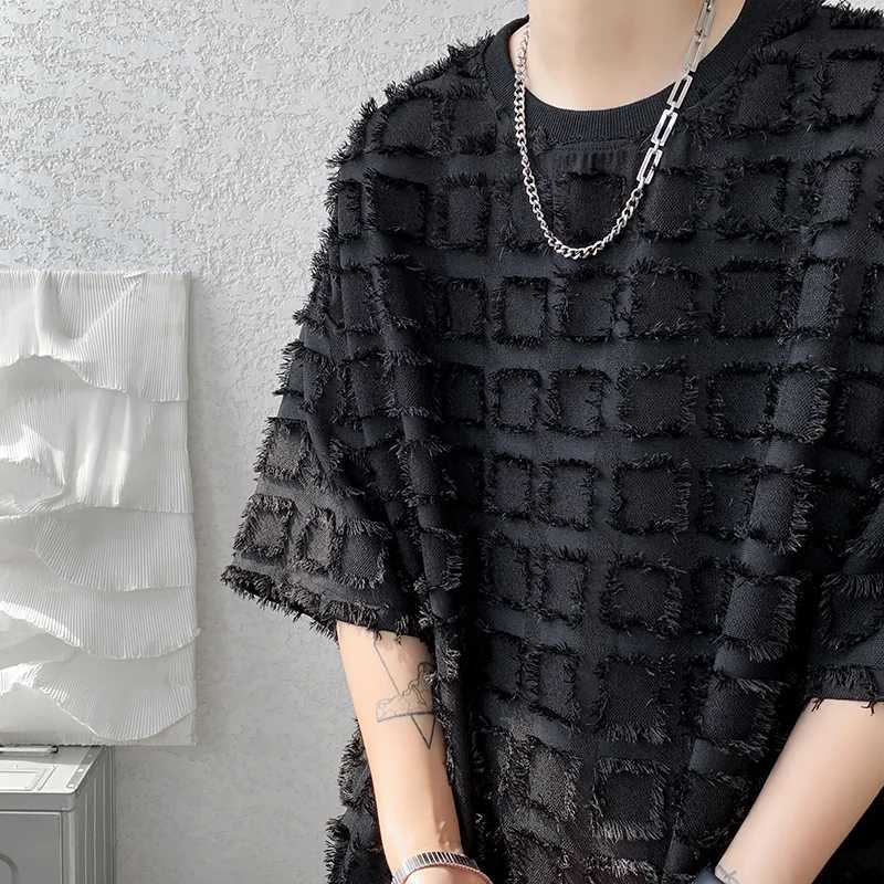2024 Men Half Sleeved Summer Korean T-Shirt High Quality Loose Basic Shirt Casual Top Tees Tshirts Heiveywweight ShirtsT250318