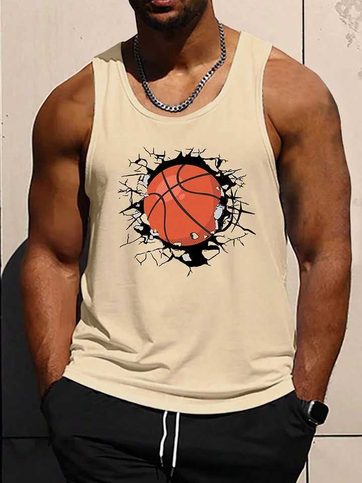 Summer Daily Leisure Mens Tank Top City Street Fashion Mens Tank Top Outdoor Sports Mens Sleeveless Top 3D Graffiti PrintingT250318