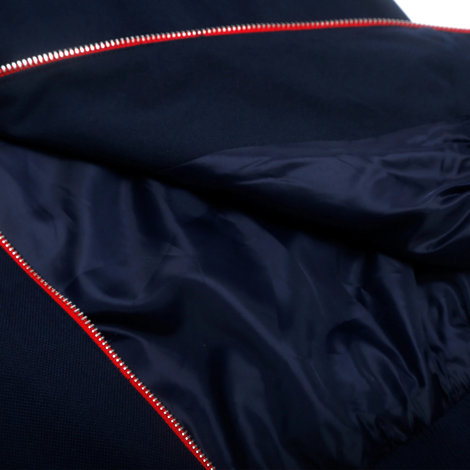 Mens baseball jacket spring thin zipper stand up collar navy blue student sports 250317