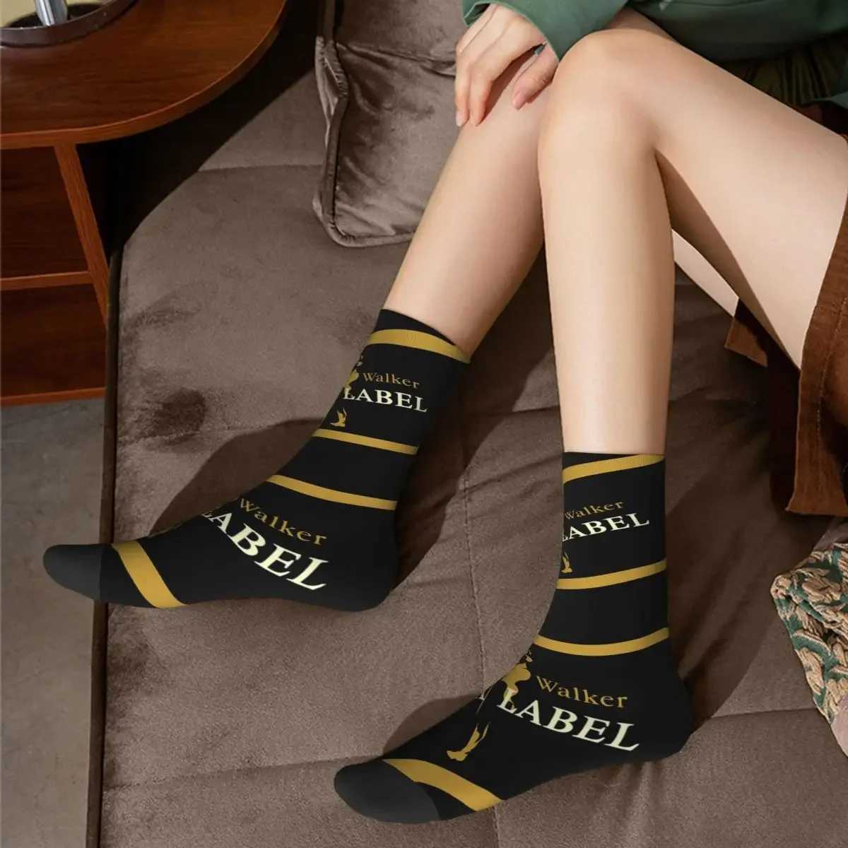 Johnnie Walker Socks Sweat Absorbing Stockings All Season Long Socks Accessories for Unisex Gifts X250319