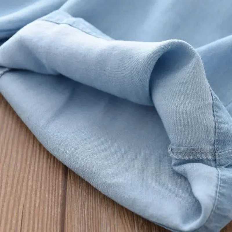 New fashion childrens wide leg pants summer casual thin chiffon cutting Trouser teenage girls clothing 2 4 6 8 10 yearsT250318