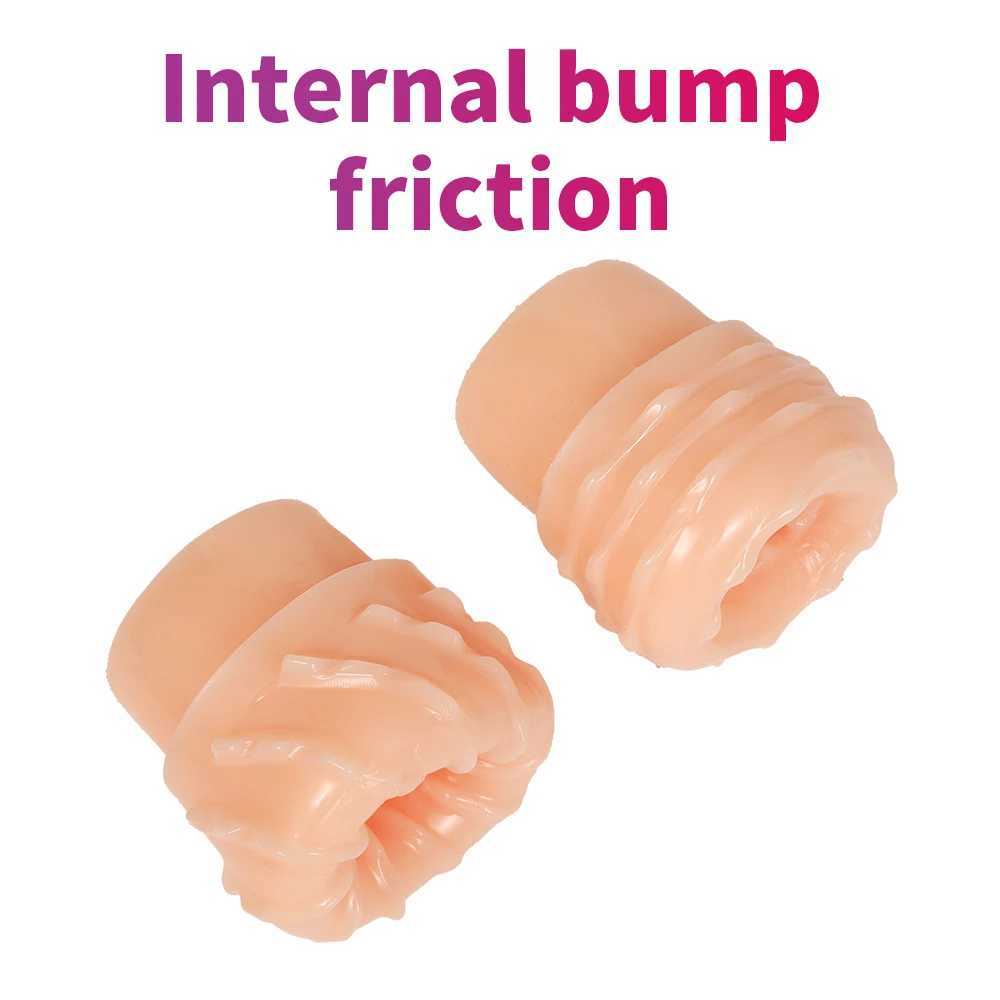 Soft Male Masturbation Cup Vaginal Portable Masturbator Stimulating Penis Massager Male Glans Sports Oral Sex Toy Male Adult ProductsXJ250319