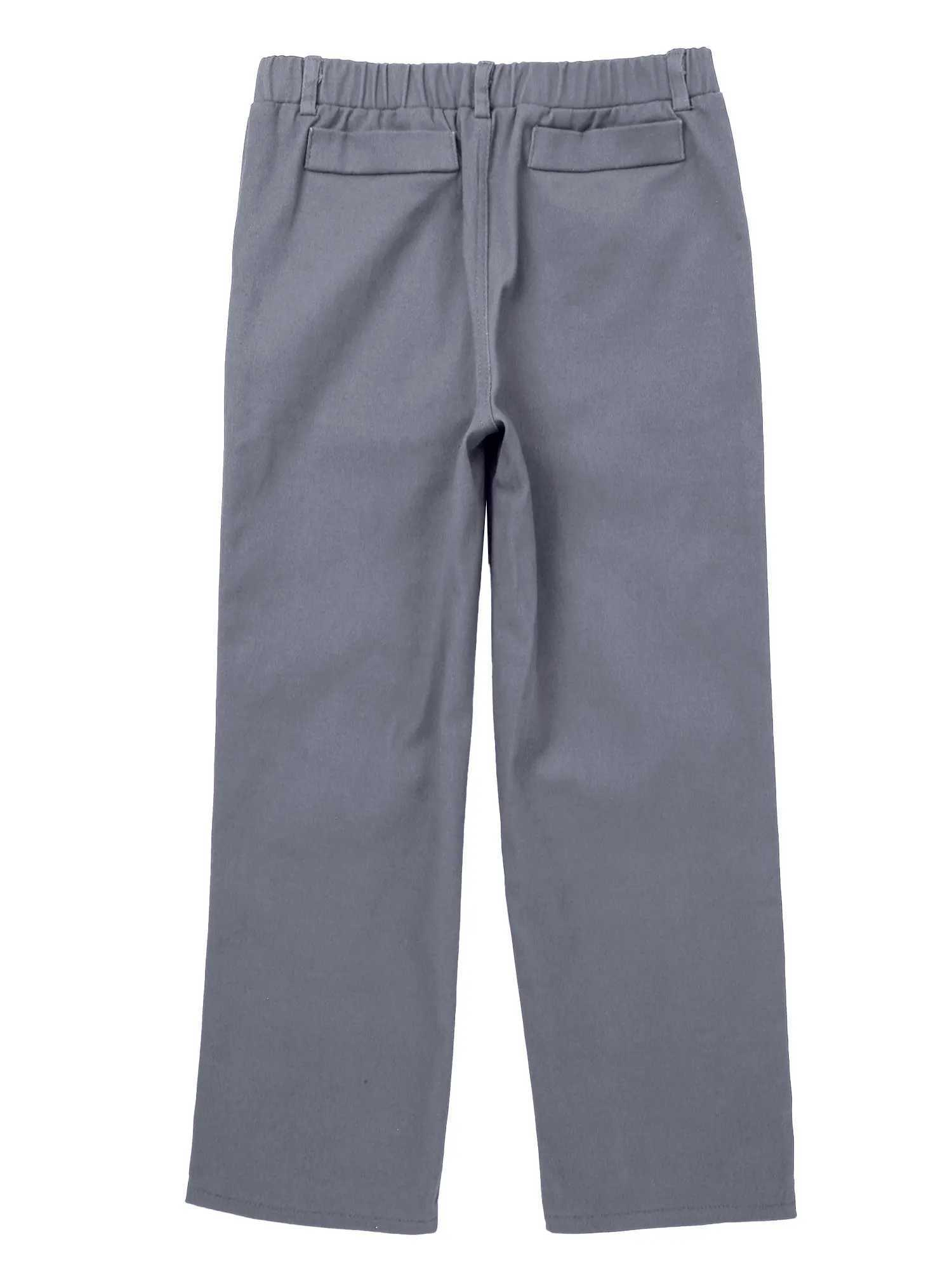 Spring and Autumn Childrens Boys Trouser Elastic Band Loop Pants School Boys Official Wedding Birthday Party Performance Costume NewT250318