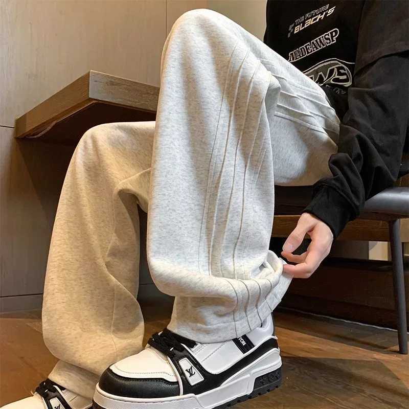 New Mens Side Stripe Y2K Vintage Sweatpants Casual Drawstring Baggy Trousers Gym Jogger Pants Streetwear Pantalones Hombre X250319