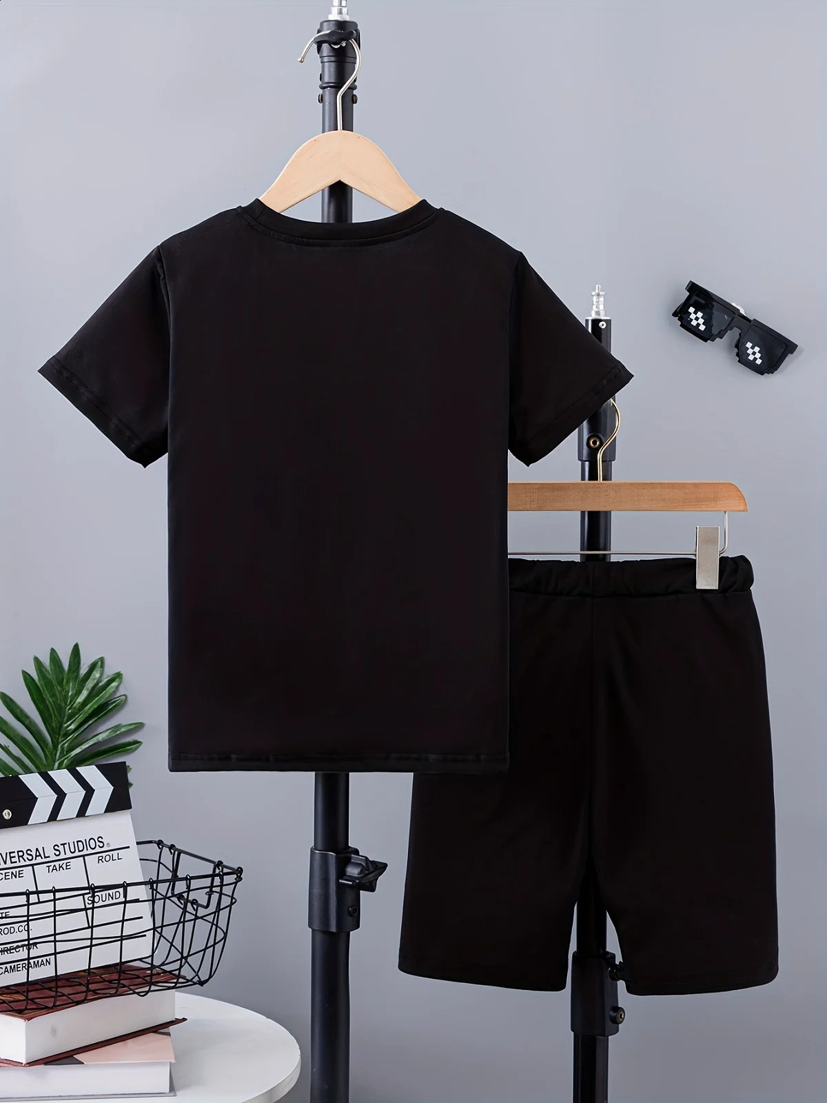 Kids Clothes Boys Girls Summer Drawing Top Shorts 2 Pieces Set Teenage Boy Printed Tracksuit Childrens Casual Outfit 250319
