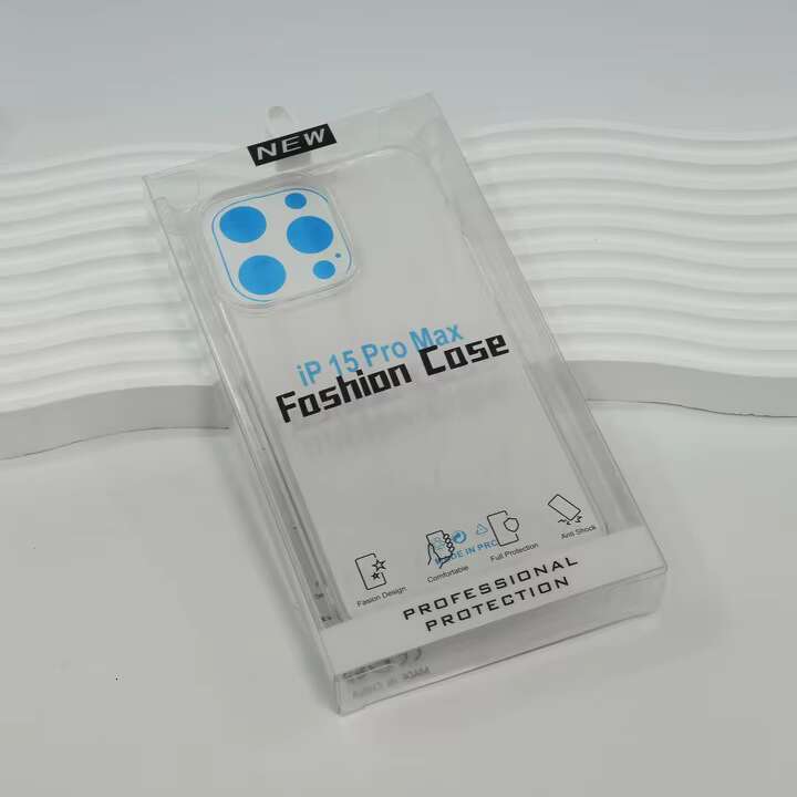 Custom Mobile Cover Transparent Package Plastic PVC Phone Retail Packaging Box iPhone for Samsung Case