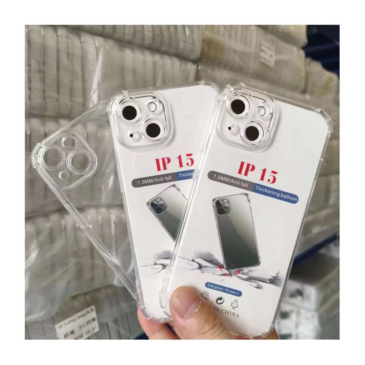 Factoryshop Wholesale Phone Case IPHONE15PRO MAX Transparent Shockproof case for Iphone15 Series