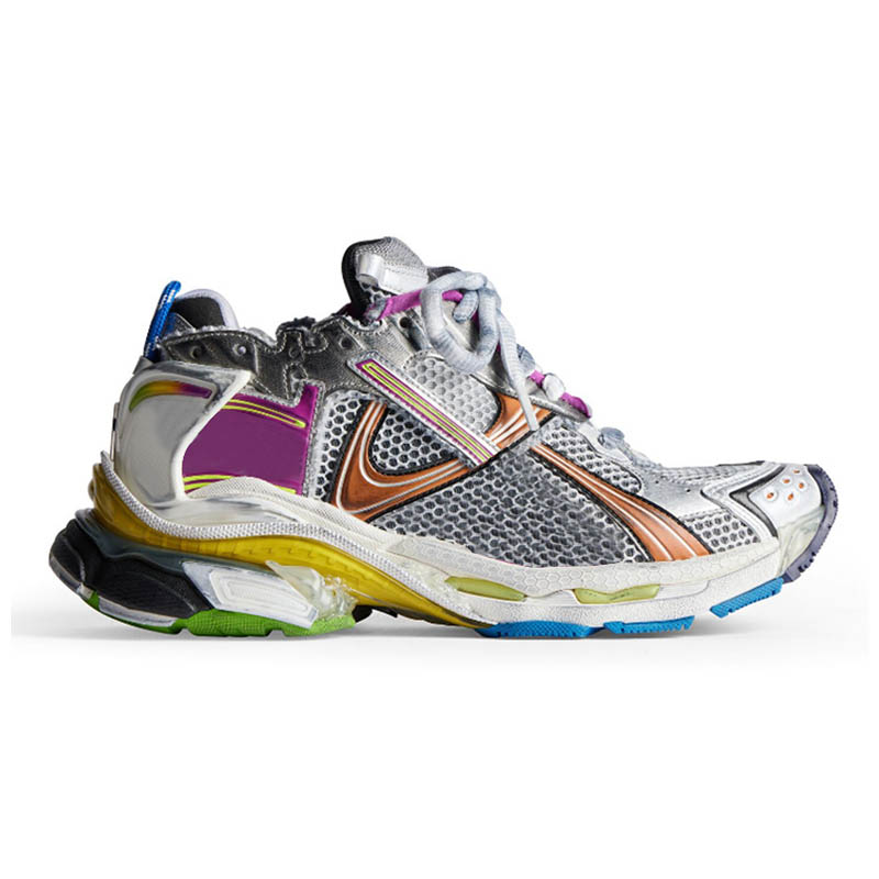 Box With Original Women Mens Track 7 7.0 Casual Shoes Runners Sneakers Deconstruction Nylon Blue Graffiti Brown Rubber Trainers Chaussures EUR 3646 S25827