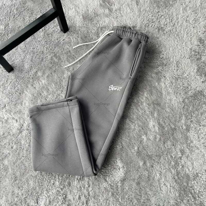 American Classic Fashion Brand Clothing Personalized Letter Embroidery Wide-leg Pants Fashionable Retro Casual Sports Pants X250319
