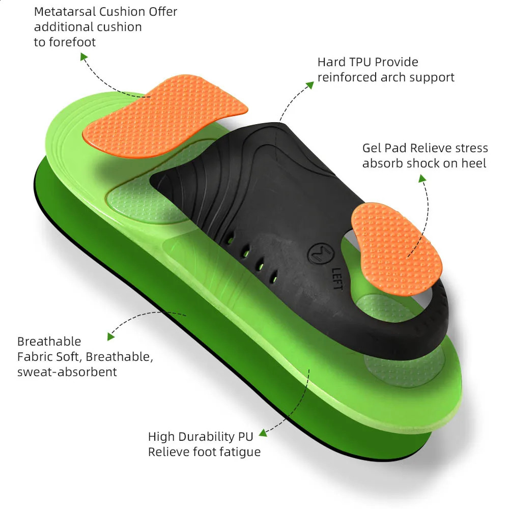 Orthopedic Insoles Sport Shoes Sole For feet Arch Foot Pad X/O Type Leg Correction Flat Foot Arch Support Sports Shoes Insert 250319