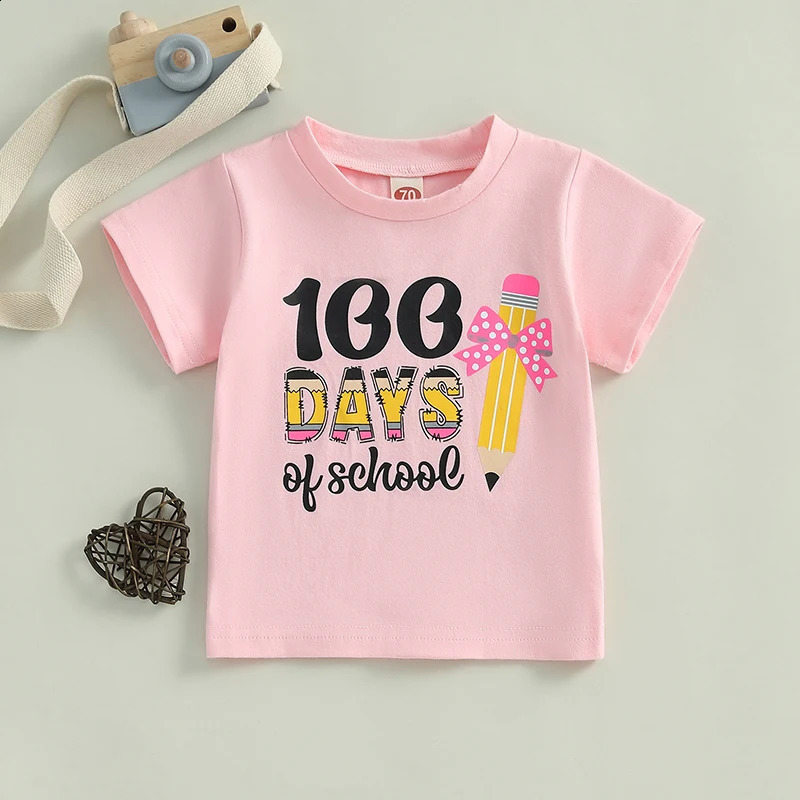 Adorable Cartoon Dinosaur Print Short Sleeve Tee Shirt for Kids Boys Girls Toddler Baby Summer Casual Tops Clothes 250319