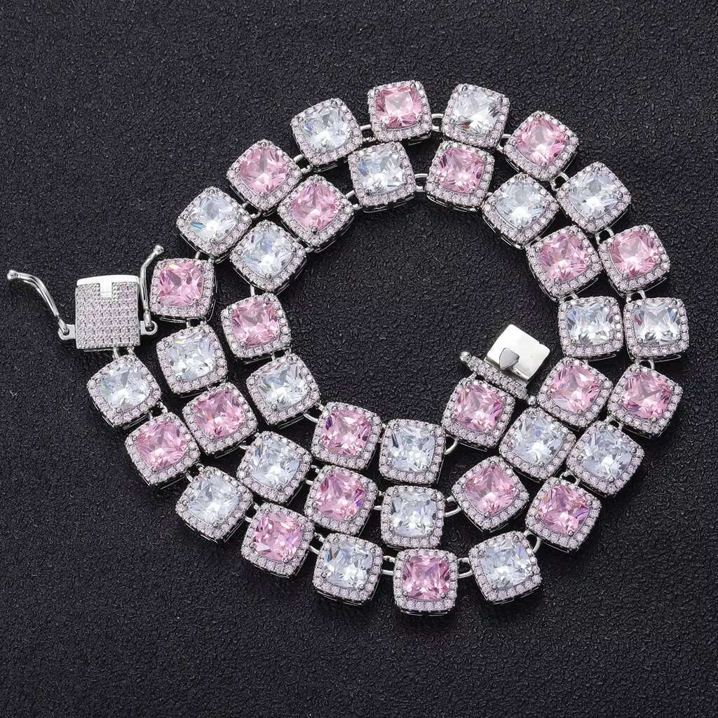 Men's chain, ice chain tennis necklace