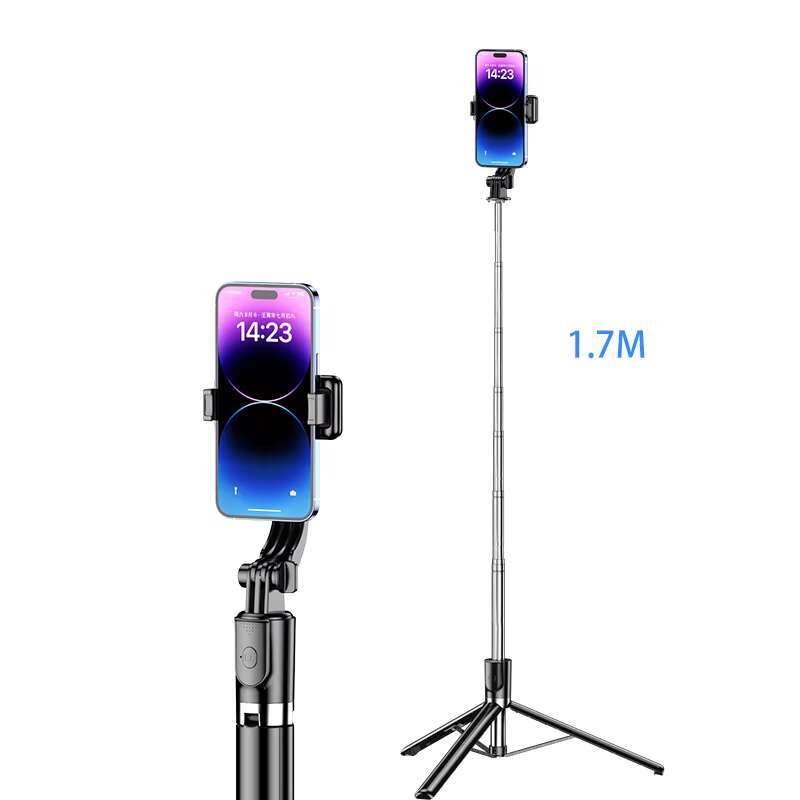 Adjustable Stainless Steel Three-in-One Mobile Phone Tripod & Selfie Stick Wireless Remote Control Optimal Photography Accessory
