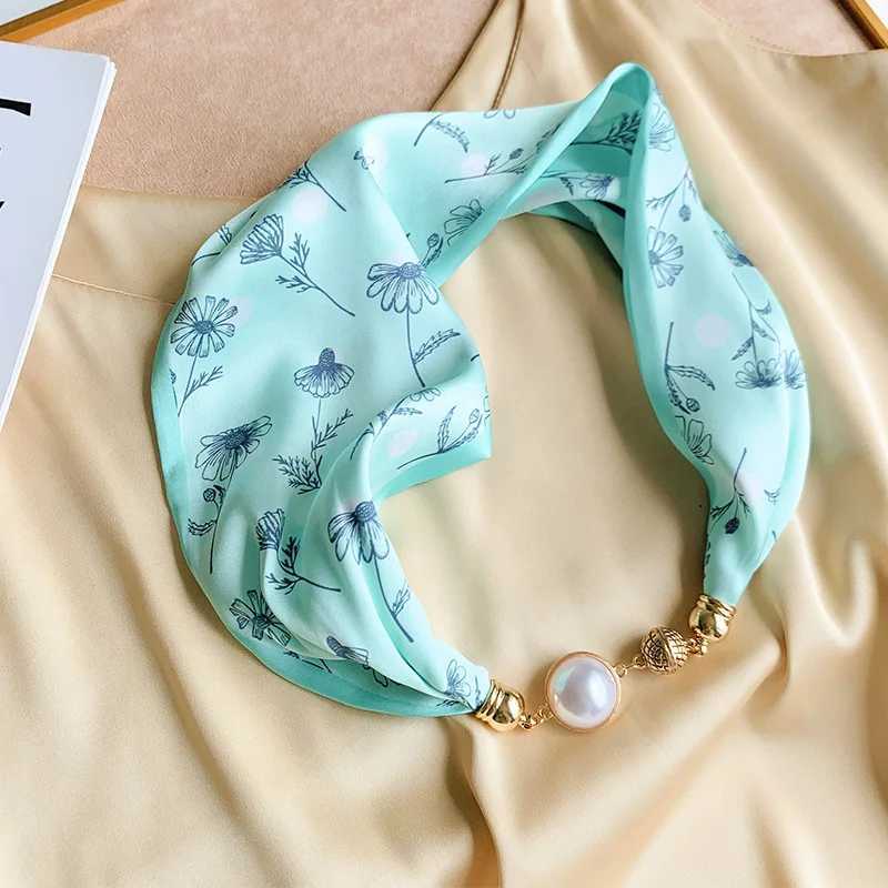 55 * 15cm magnetic buckle scarf wens new neck versatile scarf summer lazy little scarf high-end feeling X250319