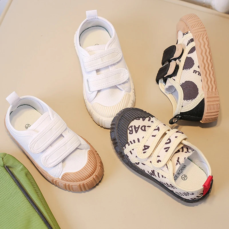Spring Summer Kids Baby Shoes Girls Write Cute Printing Canvas Shoes Children Sneaker Breathable Soft-Soled Non-Slip Casual Shoe 250319