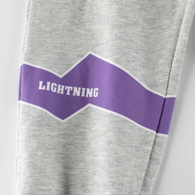 Letter Print Sweatpants for Boys 2025 Spring Autumn New Children Trouser Casual Elastic Waist Sports Kids Pants Grey 2-9YT250318