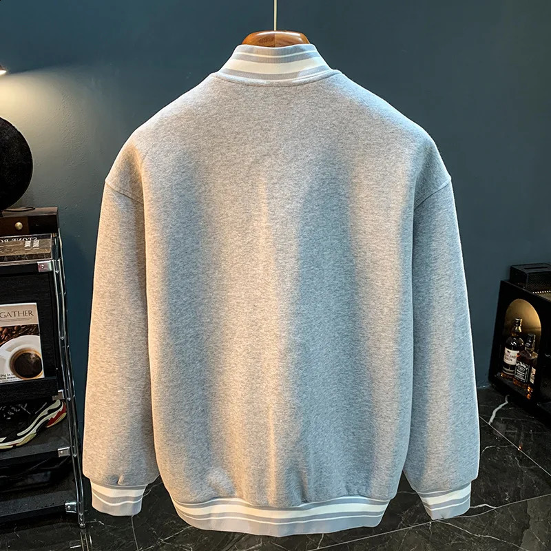Mens highend sweater springsummer bust open collar jacket trend loose y baseball uniform 250317