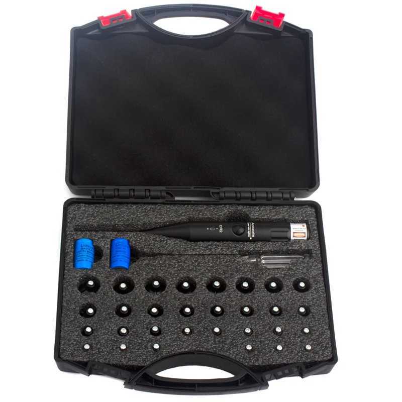 Laser Bore Sight with 30Adpaters 177 22 9MM 3006 223 12GA Rifle Laser Collimator Universal Laser Boresighter X250922