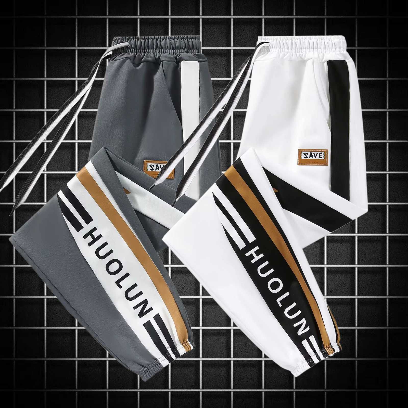 New Mens Joggers Casual Pants Spring Sweatpants Workout Running Gym Fitness Khaki Sports Trousers Men Clothing Digital Printing X250319