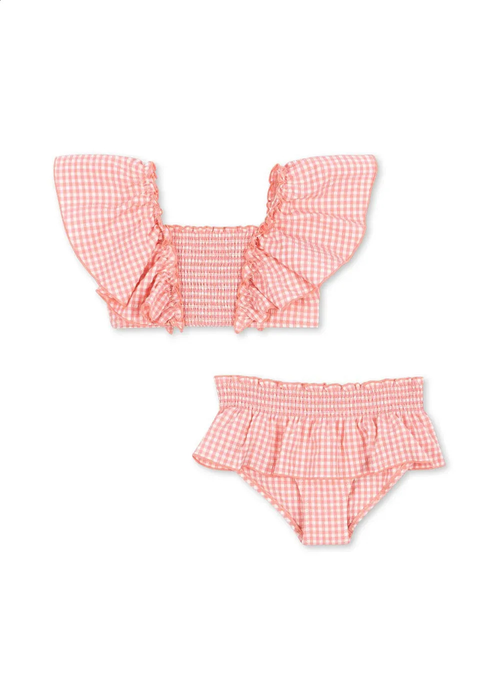 Kids Girls Swimwear 25 Summer KS Toddler Baby Girls Cute Print One Piece Swimsuit Two-piece Swimsuit Bikini Set 250319