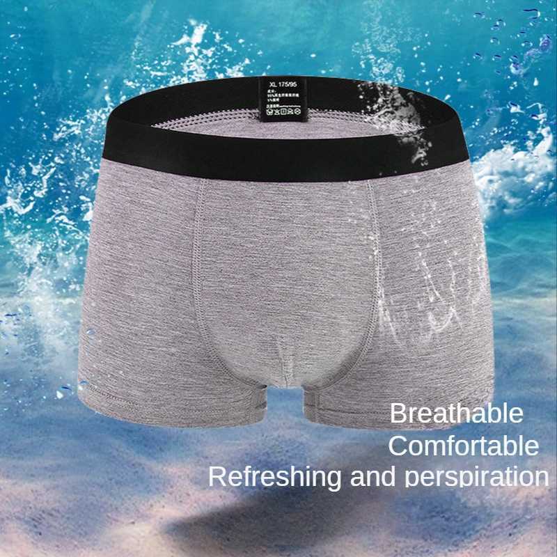 6pcs/Set Black Boxer Men Underpants Bamboo Mens Boxers Man Breathable Mens Panties Fr Shipping Sexy Underwear For Men Gifts X250319