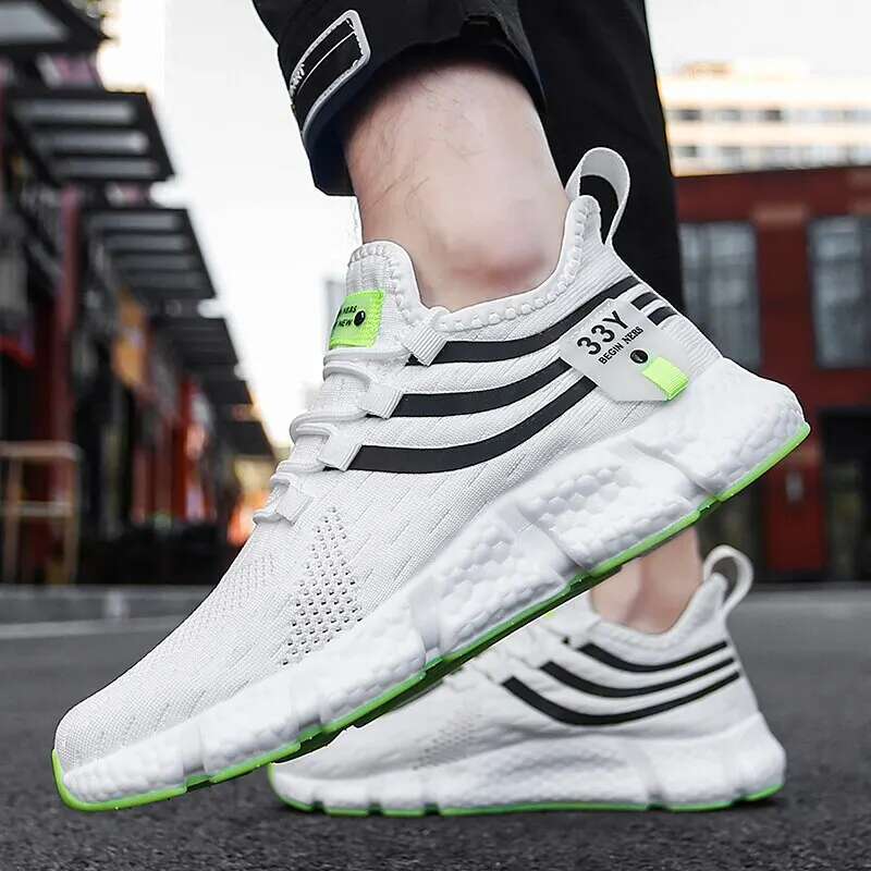 2025 New Men's Breathable Classic Running Shoes Men's Outdoor Lightweight and Comfortable Mesh Shoes Slide in Designer Fashion Walking Shoes