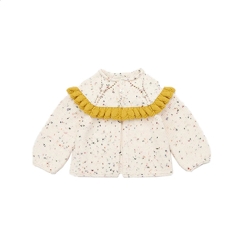 Korean Childrens Pre-Sale Summer Clothing 2025 Baby Girls Cotton Bow Top Shirts Knitwear Sweater Cardigan Skirts Arrival 250319