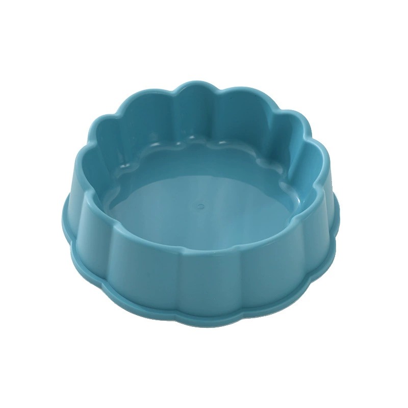 Frosted lace single petal shaped pet dog bowl